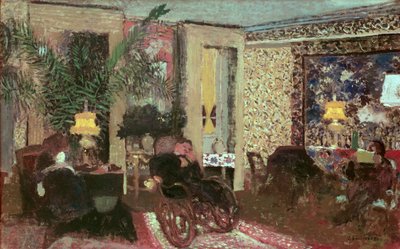Interior or, The Salon with Three Lamps, 1899 by Edouard Vuillard